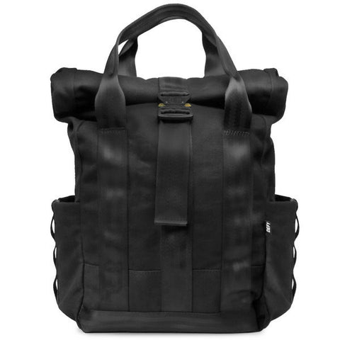 VerBockel Rolltop Backpack | Black Wax Canvas